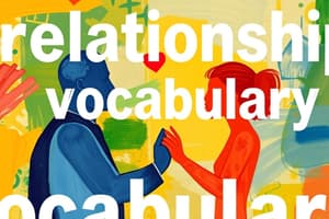 Vocabulario e Definiciones de Relazioni