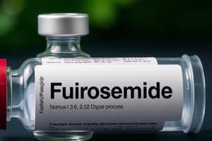 Furosemide Nursing Process Flashcards