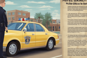 Mission Statements in Police Departments Quiz