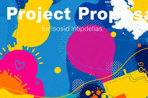 Project Proposal Guidelines