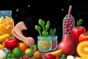 Nutrition and Fitness Quiz