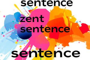 Sentence Transformation Quiz