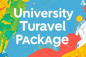 University Resources & Adventure Package Quiz