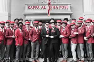 Kappa Alpha Psi Overview