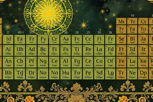 Development of the Periodic Table