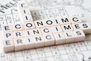 Crossword Puzzle - Economic Principles