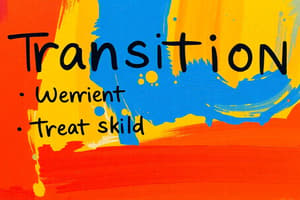 Transition Words for Effective Writing