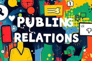 Public Relations Concepts Quiz