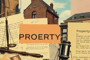 Property Law Quiz: Fixtures and Deeds