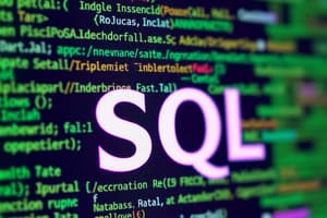 Introduzione a SQL e Storia dello Standard