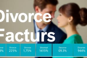 Divorce Rates and Influencing Factors