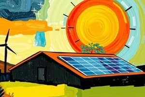 Solar Energy Chapter Quiz