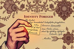 Identity Document Forgery Quiz