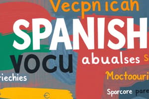 Vocabulario Básico en Español