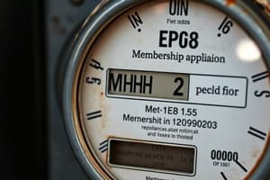 Electrical Metering Procedures and Requirements