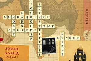 South Asia Crossword Puzzle