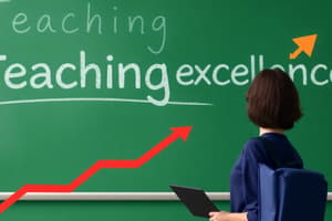 Teaching Excellence and Career Progression