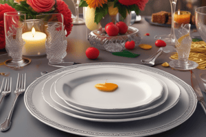 Fine Dining Base Plates Quiz