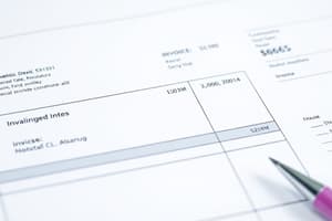 Pharmaceutical Invoice Overview