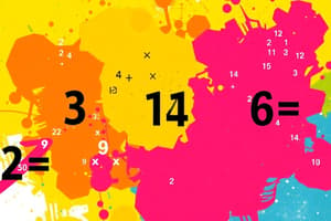 Basic Concepts of Multiplication