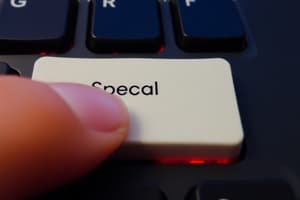 Teclas Especiales del Teclado