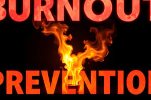 Chapter 17: Change and Burnout Prevention