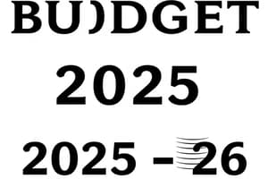 Budget 2025-26: Key Features