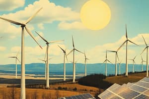 Renewable Energy: Turbines and Solar Flux