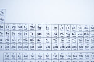 Chemistry Basics: Data Types and Periodic Table