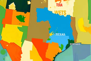 West South Central Region Flashcards