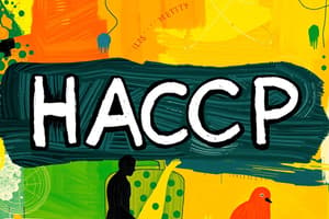 HACCP Overview and Critical Control Points