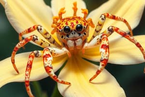 Crab Spider Camouflage in Yuan Province Rainforest