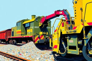 Ballast Cleaning Machines in Railways