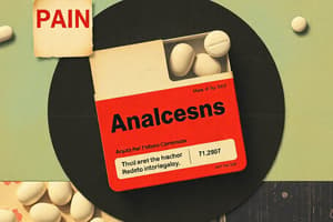 Analgesics: Acetaminophen, Ibuprofen, Aspirin