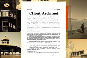 Client Architect Agreement CAA2024