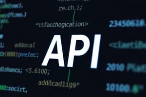 Wat is een API?