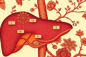 Liver Functions and Metabolism Quiz