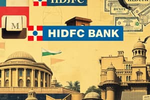 HDFC Bank and Financial Institutions in India