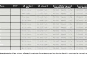 Standards for Table Formatting