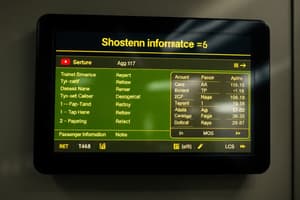 Passenger Information System (PIS) Overview