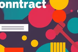 Contracts Overview and Classification