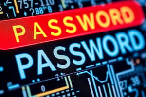 Creating Strong Passwords