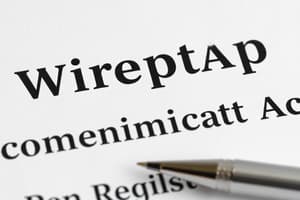 ECPA: Wiretap, SCA, and Pen Register Act