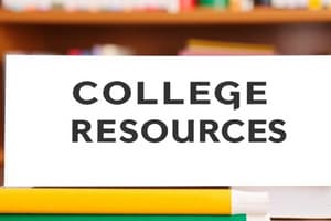 Essential Resources for College Students