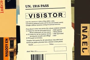 Visitor Pass Policies and Types