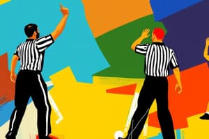 Basketball Referee Signals Flashcards