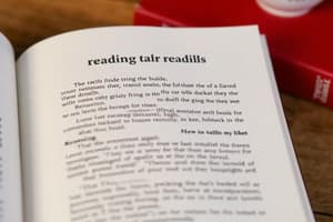 Critical Reading and Reasoning