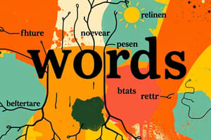 Vocabulary Quiz: Word Roots and Meanings