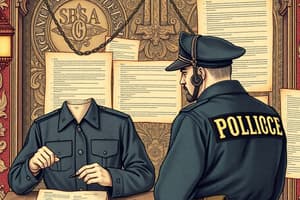 SBA Police Warrants Overview