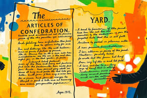 Articles of Confederation: US History